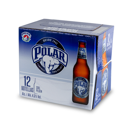 CERVEZA POLAR 4.5%VOL PACK12X33CL