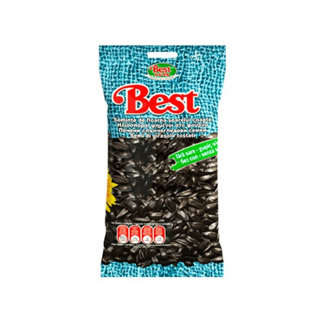 BEST PIPAS NEGRAS TOSTADAS SIN SAL 100G.