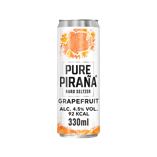 PURE PIRAÑA HARD SELTZER GRAPEFRUIT 4 5% 33CL