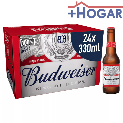 5014379003154  BUDWEISER PACK 24X33CL