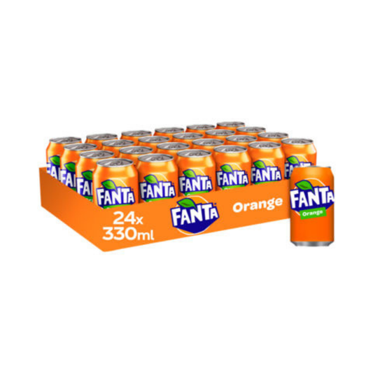 FANTA NARANJA LATA PACK-24 33CL