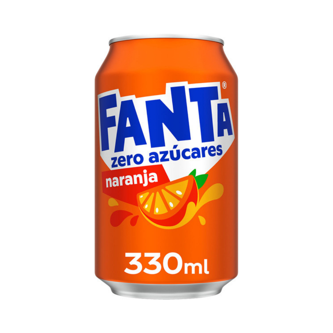 FANTA NARANJA ZERO AZUCAR 330ML