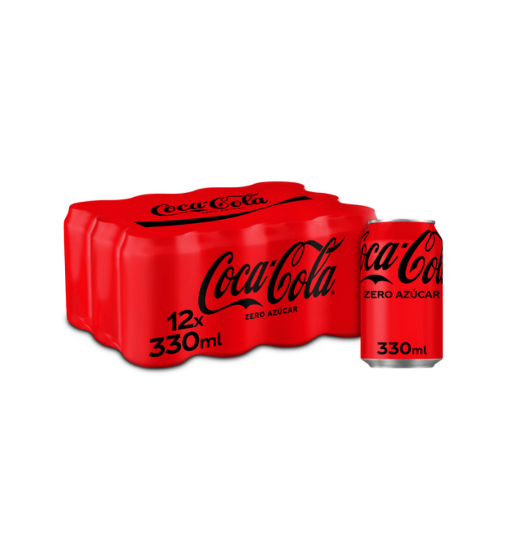 PACK 12 LATAS DE CDOCA COLA ZERO