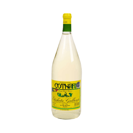 ETICHETA GALBENA VINO BLANCO SEMIDULCE 1 5L