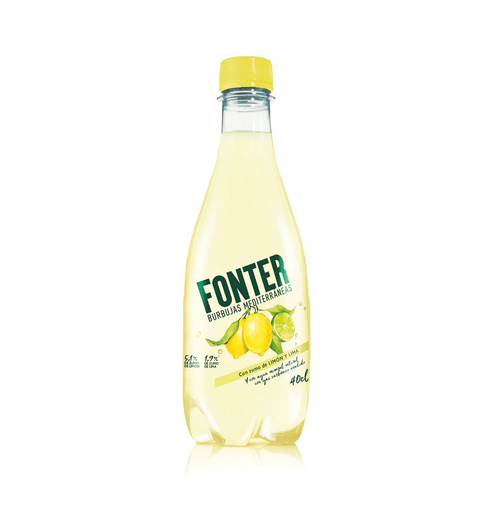 AGUA FONTER C/GAS LIMA LIMON 40CL