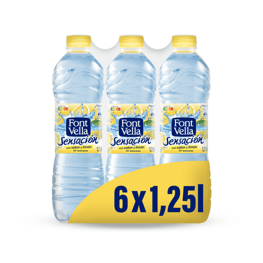 AGUA FONT VELLA SEN.LIM.+LIMA 6X1 25L