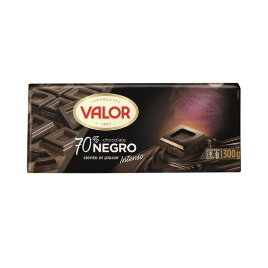 CHOCO.VALOR NEG.70% 300G