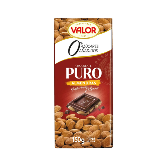 CHOCO.VALOR PURO ALM.S/AZUC.150G