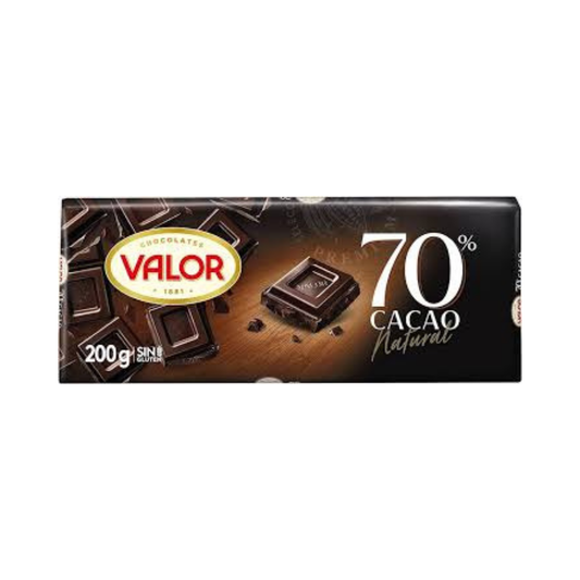 CHOCOLOATE NEGRO 70% 200GRS