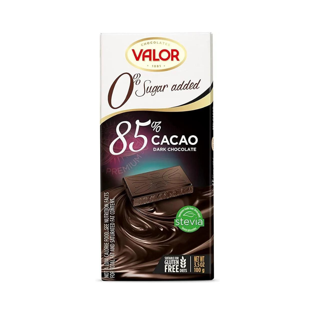 CHOCO.VALOR NEGRO 85% S/AZUC.100G