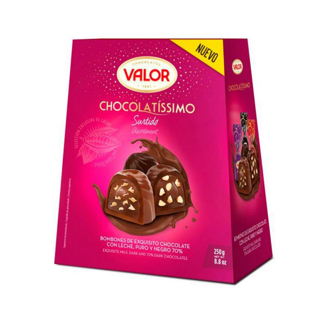 BOMBONES VALOR CHOCOLATISSIMO SURTIDO 250GRS