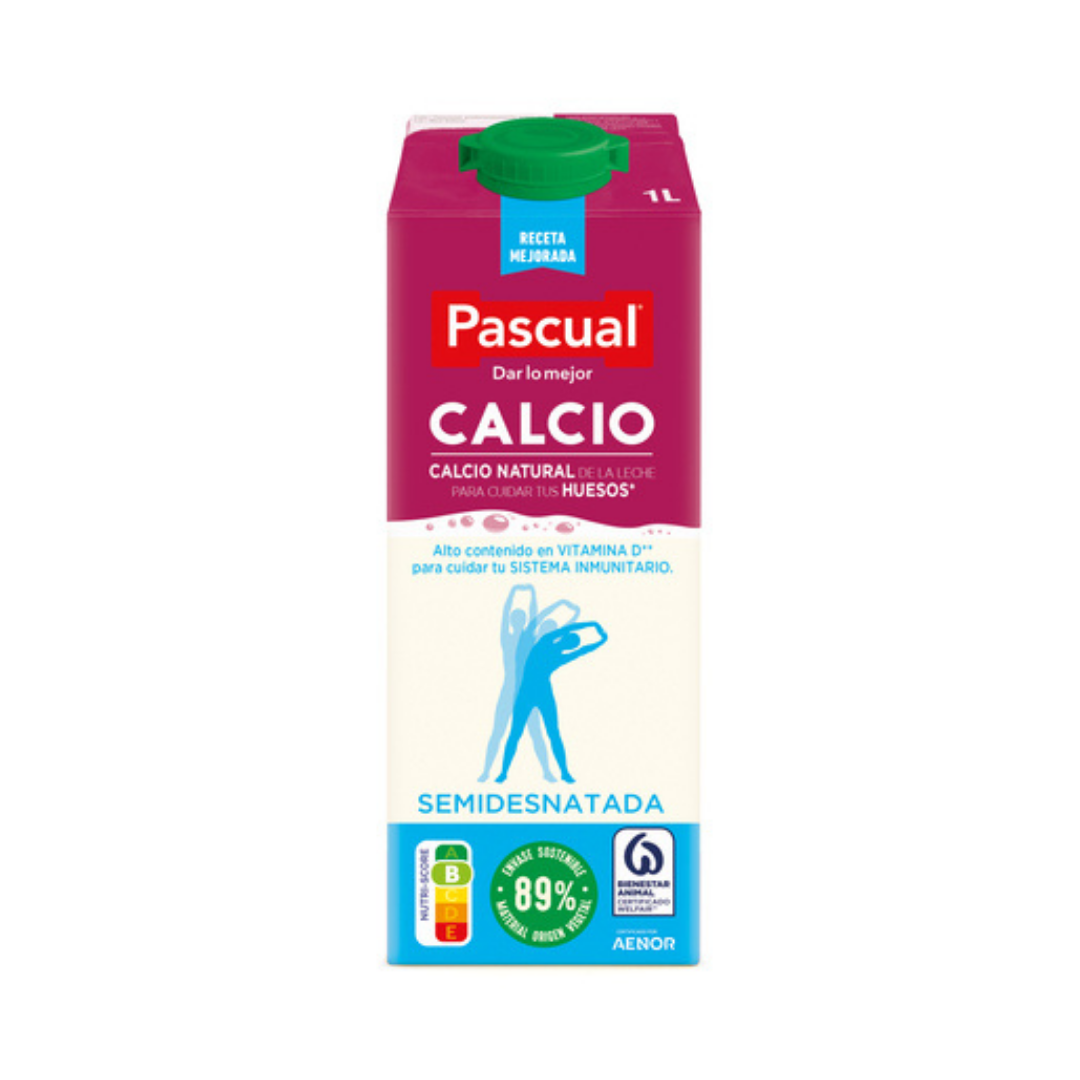 LECHE CALCIO SEMI 1L