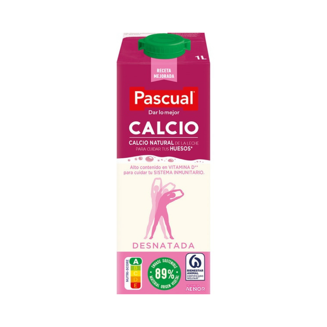 LECHE PASCUAL CALCIO DESNAT.1L