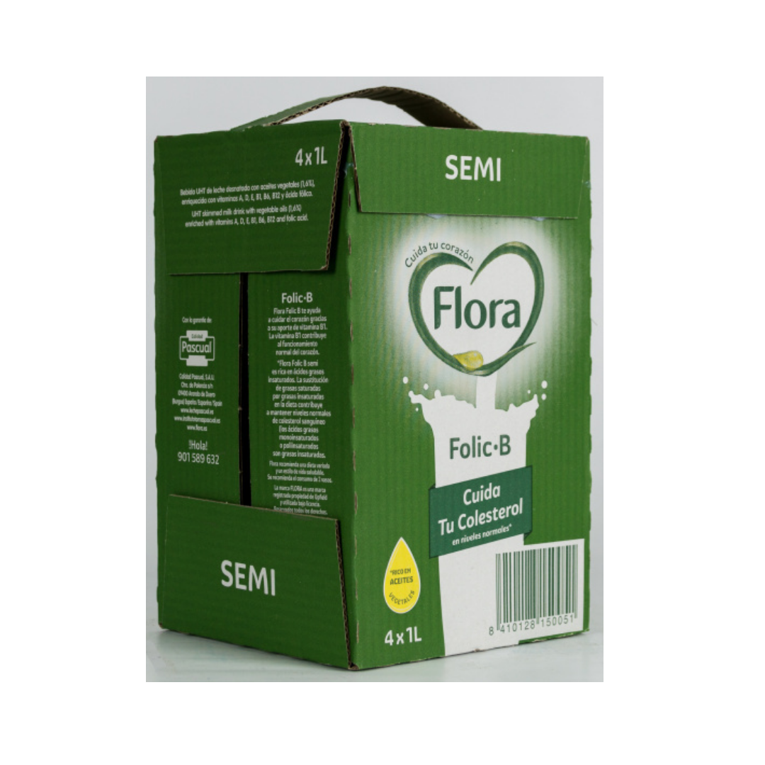 LECHE FLORA 1L PACK4 ORIGINAL