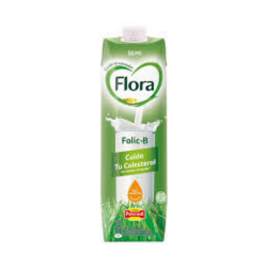 LECHE FLORA SEMI BRICK 1L