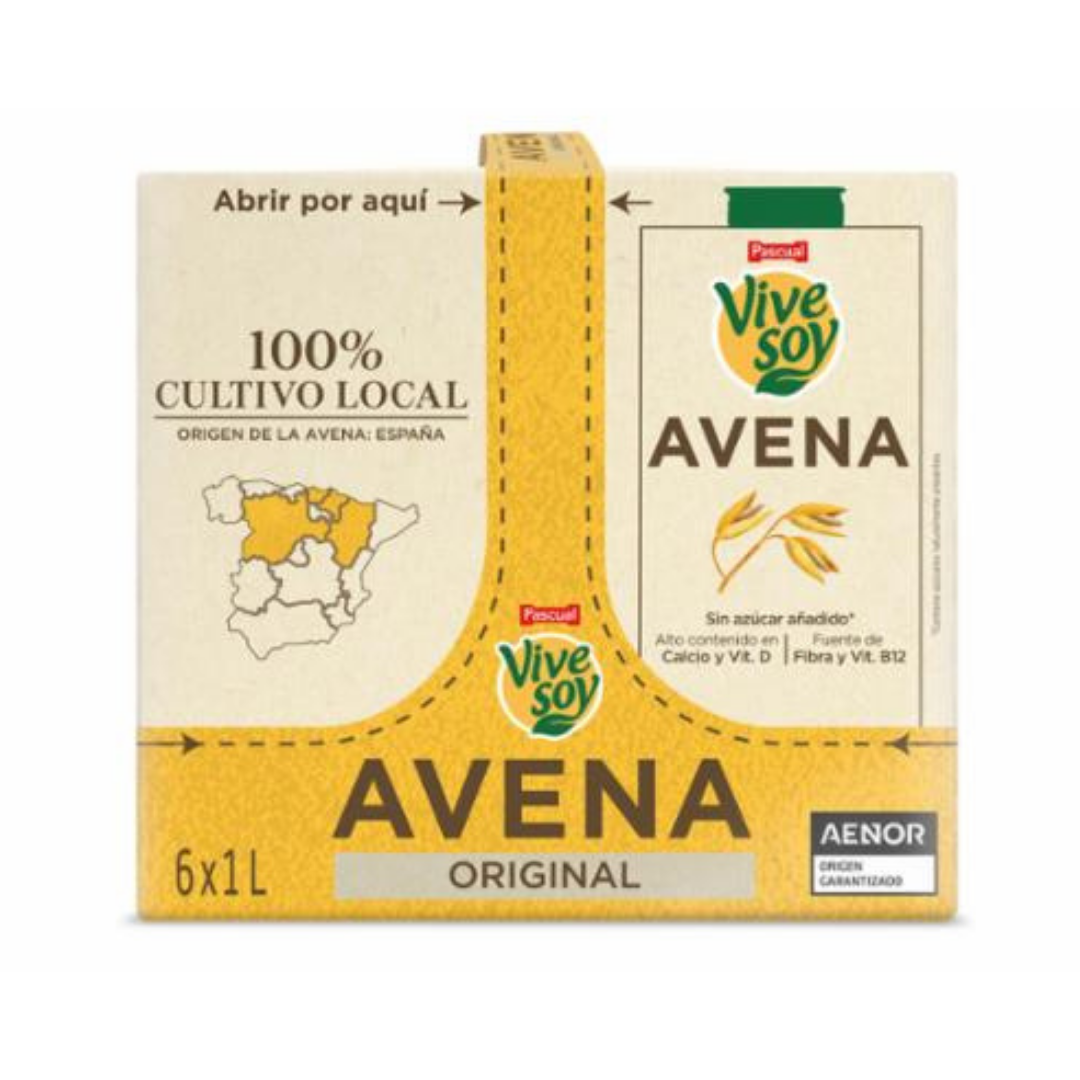 VIVESOY AVENA ORIGINAL PACK6X1L