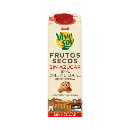 VIVESOY FRUTOS SECOS SIN AZUCAR 1L