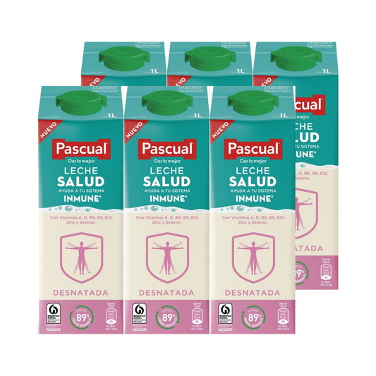 LECHE SALUD INMUNE DESNATADA PACK6X1L