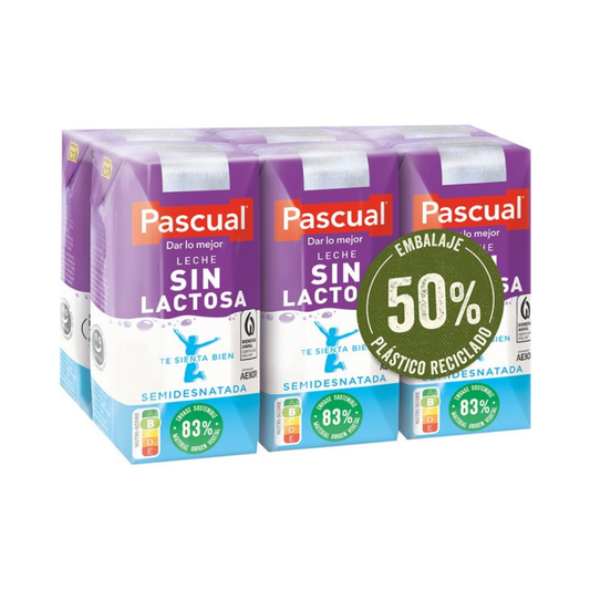 LECHE PASCUAL S/LACTOSA PACK6X200ML