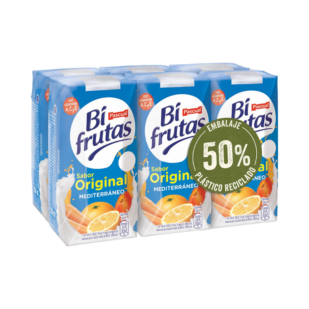 BIFRUTAS ORIGINAL MEDITERRANEO PACK6X200ML