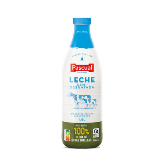 LECHE PASCUAL SEMIDESNATADA 1.5L