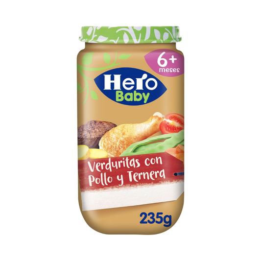 POTITO HERO BABY TERNERA VERD.235G