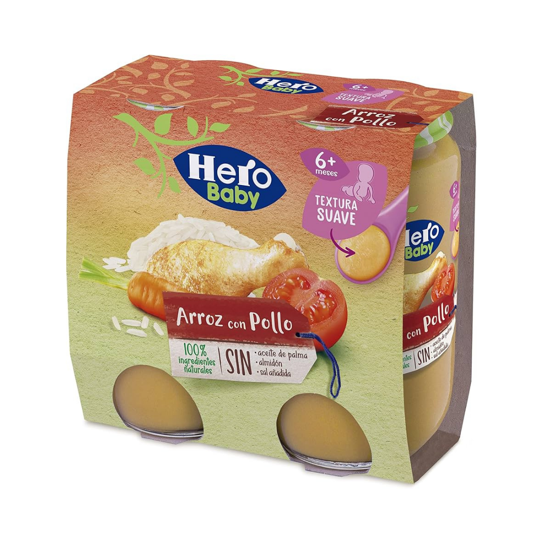 TARRINA HERO ARROZ CON POLLO 2X235G