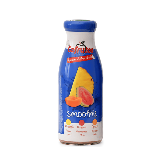 SMOOTHIE PIÑA-ALBARICOQUE-GUAYABA SLEEVE BOTELLIN 250ML