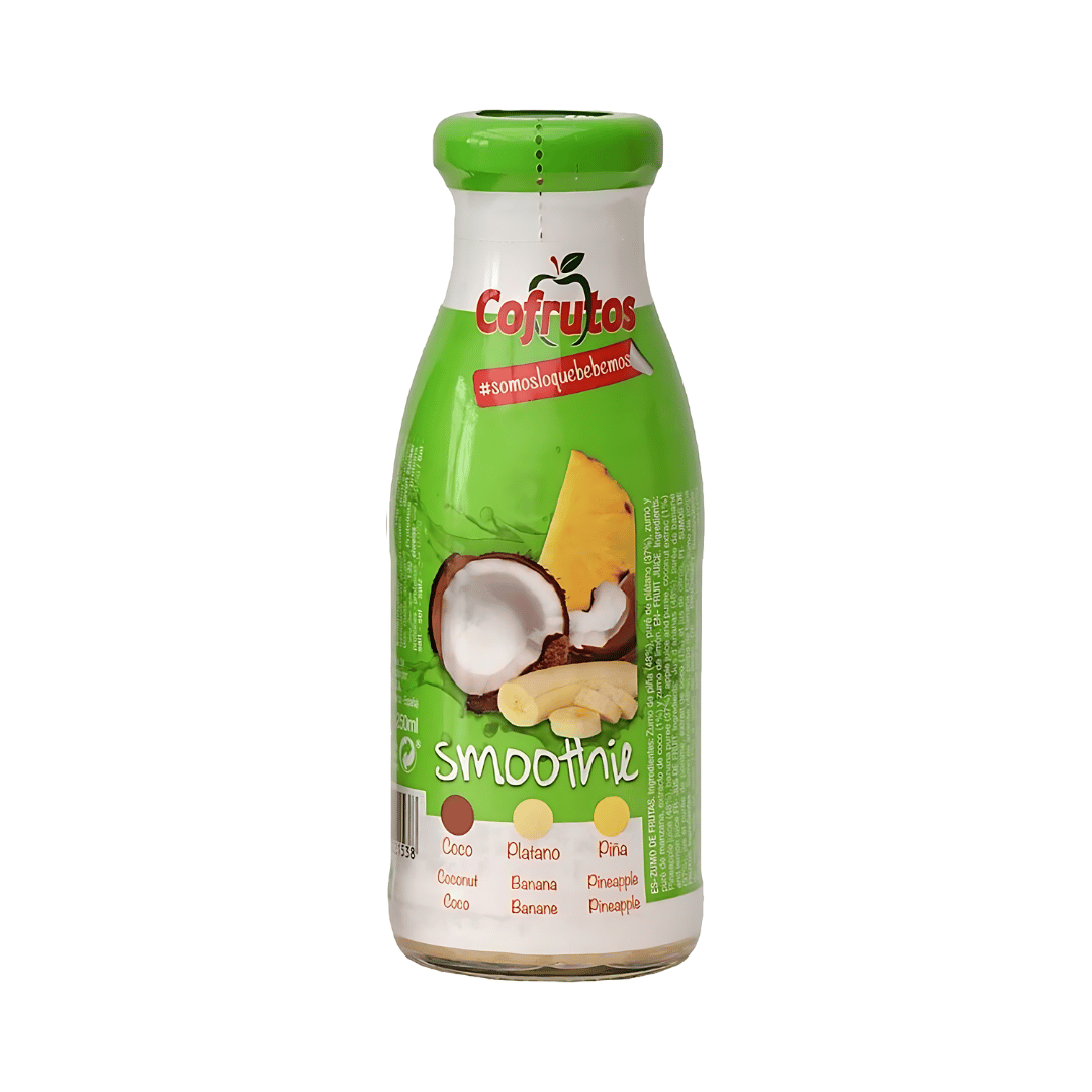 SMOOTHIE COCO-PLATANO-PIÑA SLEEVE BOTELLIN 250ML