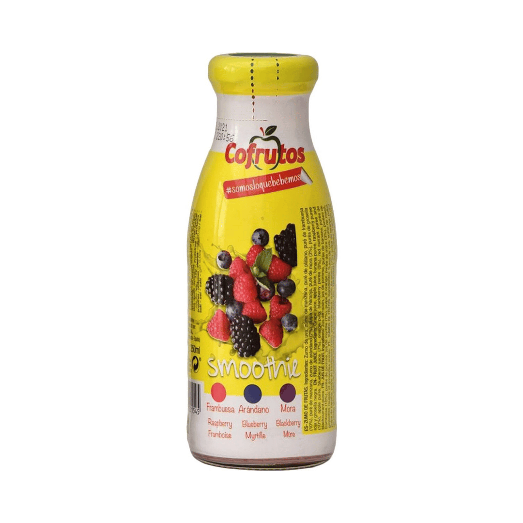 SMOOTHIE FRAMBUESA-ARANDANOS-MORA SLEEVE BOTELLIN 250ML