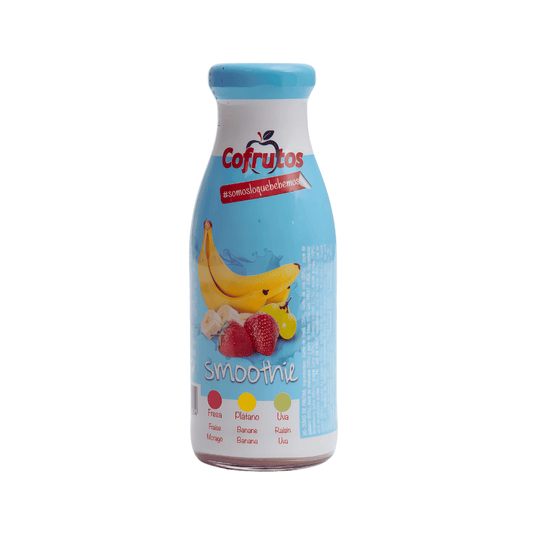 SMOOTHIE FRESA-PLATANO-UVA SLEEVE BOTELLIN 250ML