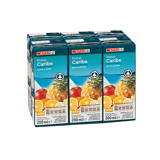 BEBIDA FRUTA LECHE CARIBE MINIBRIK 6X200ML