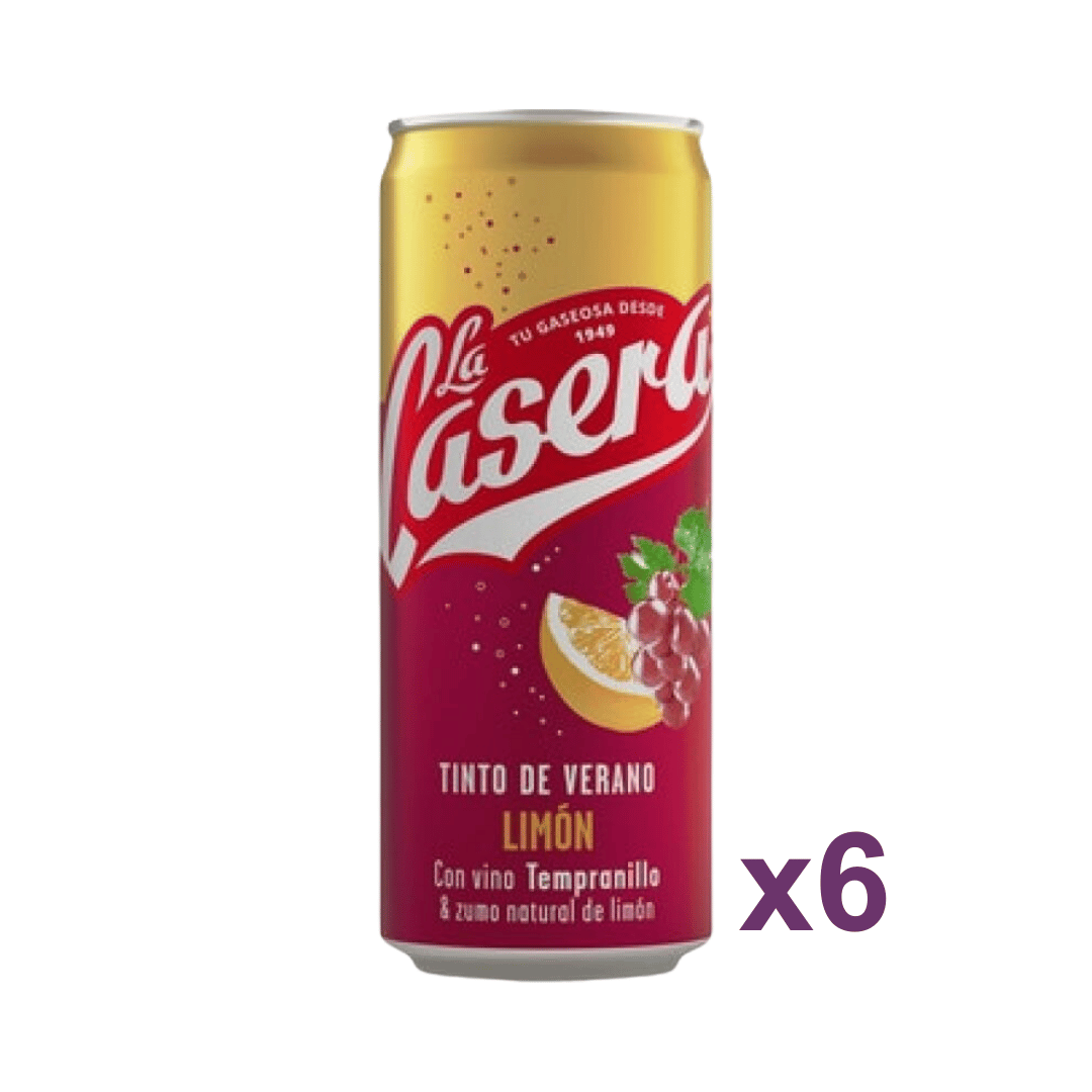 TINTO VERANO LA CASERA LIMON PACK6X33CL 8º