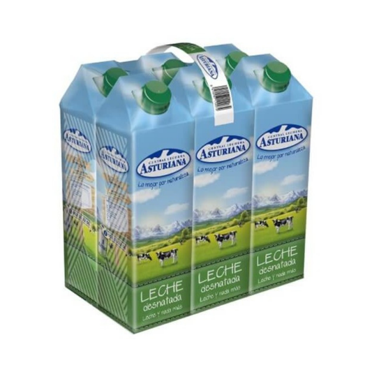 LECHE ASTURIANA DESNAT.BRICK 1L PACK DE6