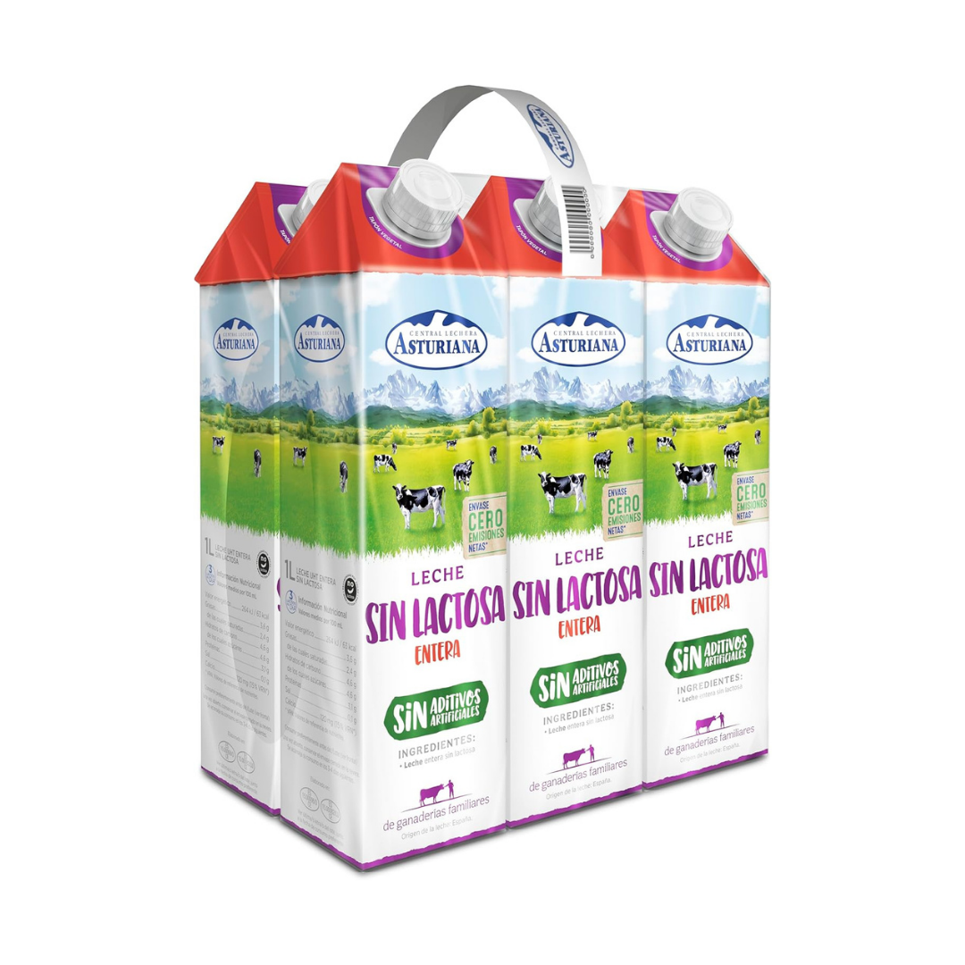 LECHE ASTURIANA S/LAC.ENT.1L PACK DE 6