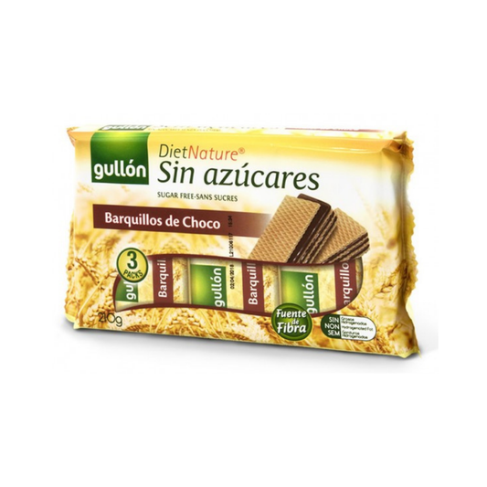 GALL.GULLON WAFER CHOCO.S/AZUC.210G