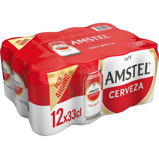 AMSTEL PACK 12 LATA 33CL