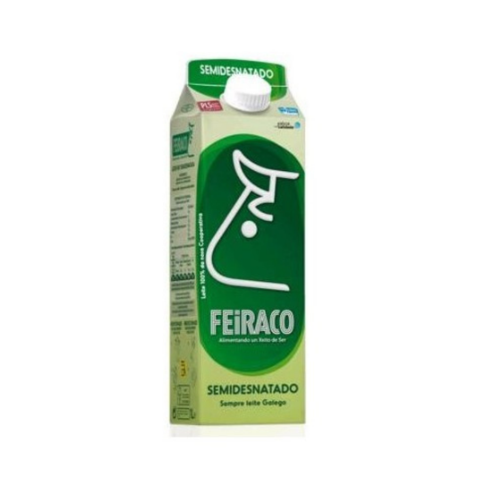 LECHE FEIRACO SEMIDESNATADA 1 L