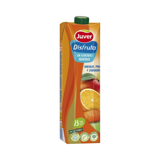 JUVER DISFRUTA NARANJA MANGO Y ZANAHORIA 1L