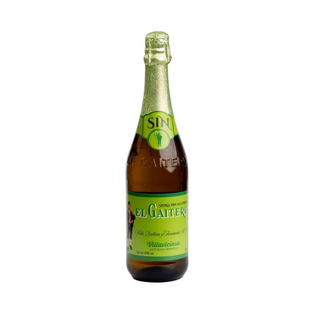 SIDRA SIN ALCOHOL EL GAITERO VILLAVICIOSA 75CL