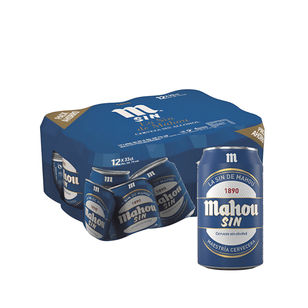 PACK DE 24 LATA MAHOU SIN ALCOHOL 33CL