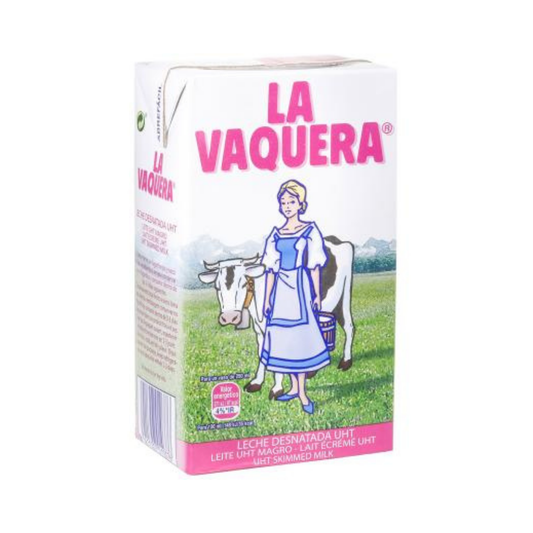 LECHE LA VAQUERA DESNATADA 1L