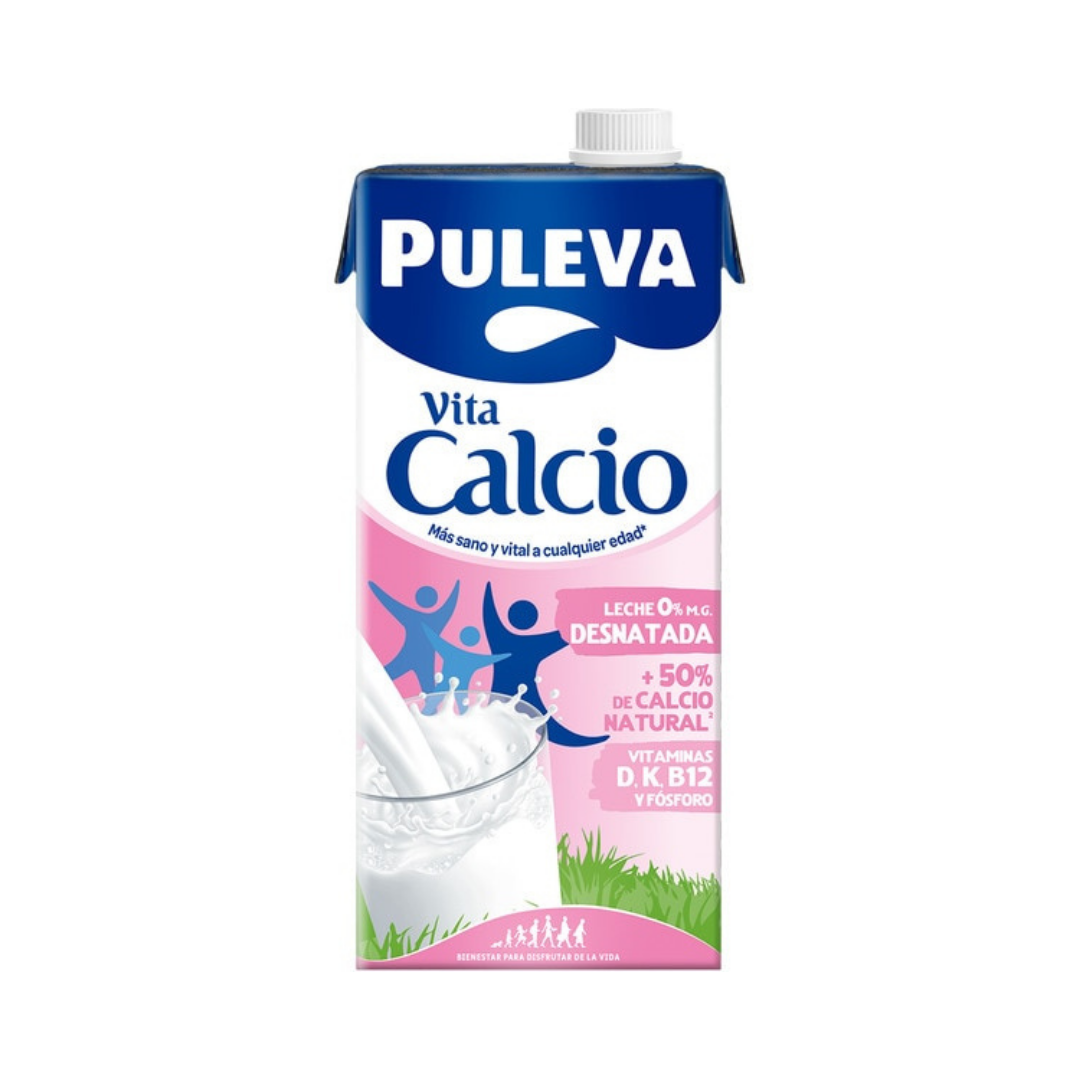 LECHE PULEVA CALCIO DESNAT.BRICK 1L