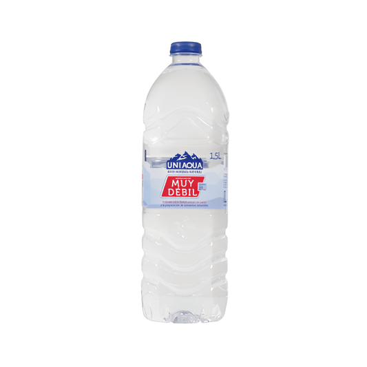 AGUA UNIAQUA MUY DEBIL PET 1,5CL