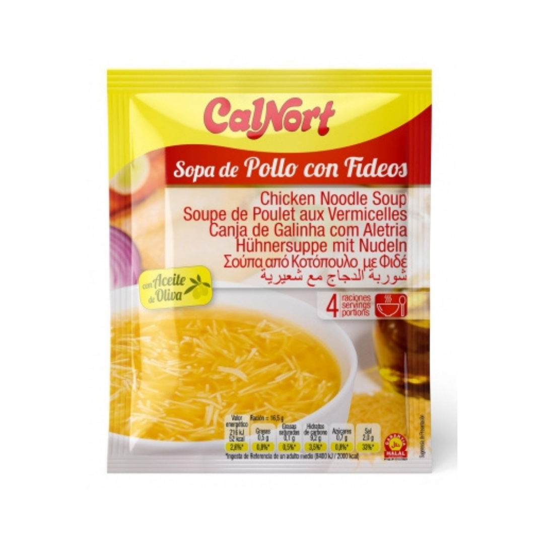 CALNORT SOPA DE POLLO CON FIDEOS 66GS