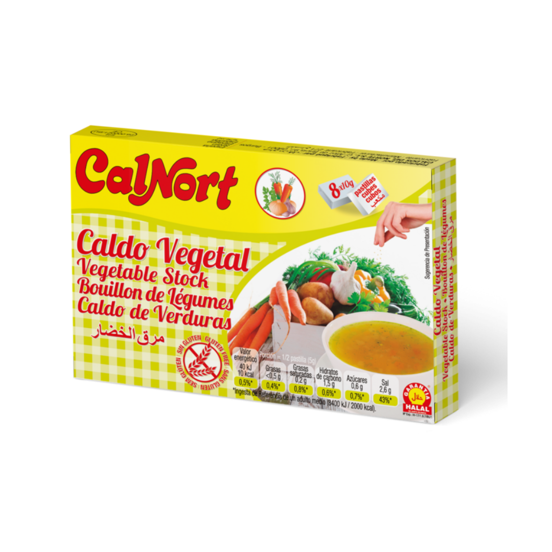 CALNORT CALDO VEGETAL ESTUCHE 8PASTILLAS