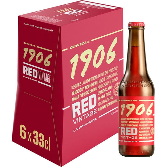 CERVEZA 1906 RED.VINT.BOT PACK6X33CL