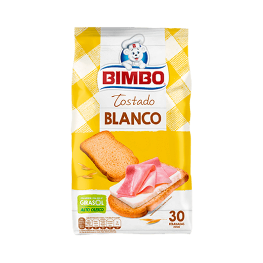 BIMBO TOSTADO BLANCO 80REBANADAS 720G