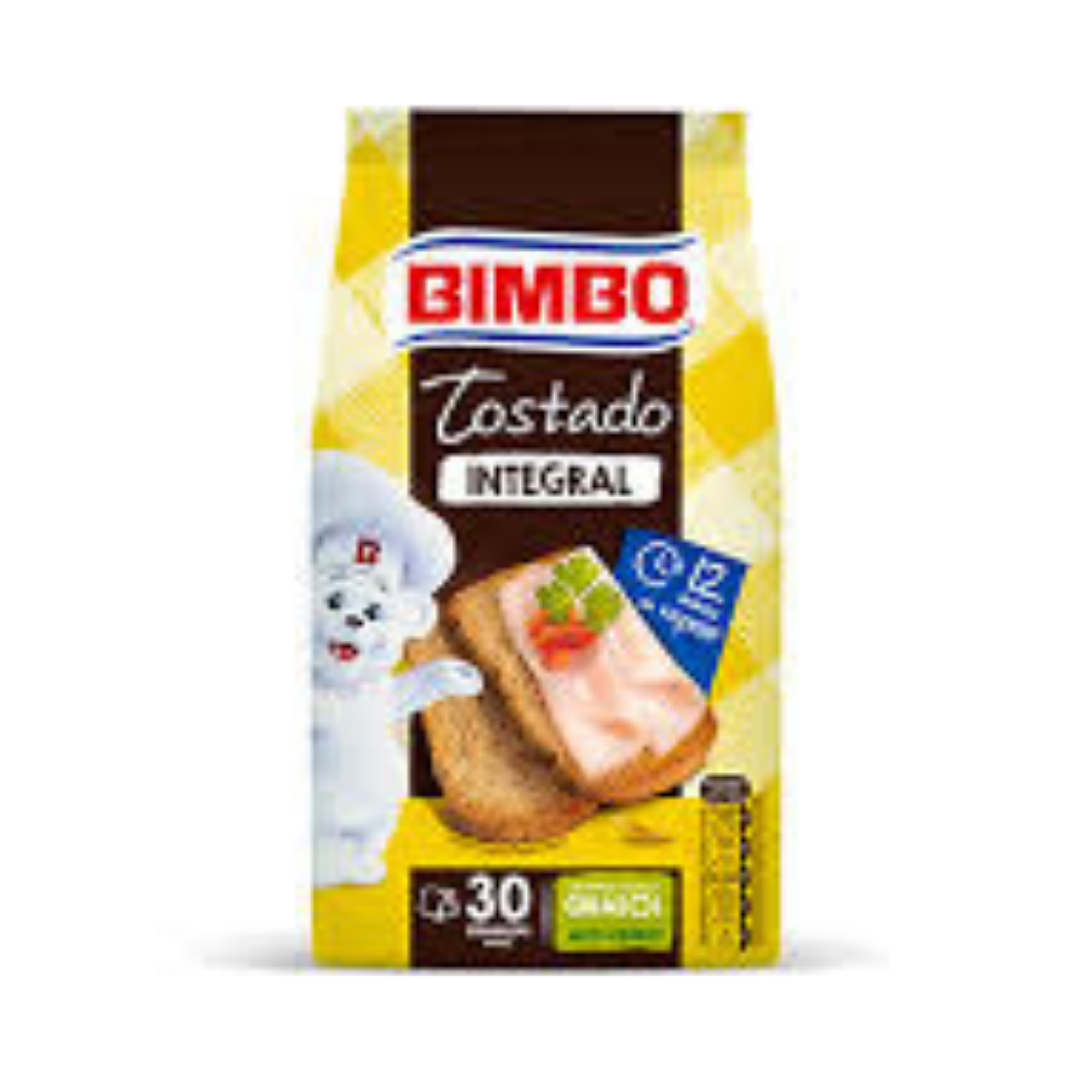 PAN TOSTADO INTEGRAL 100% 80 REBANADAS 720G