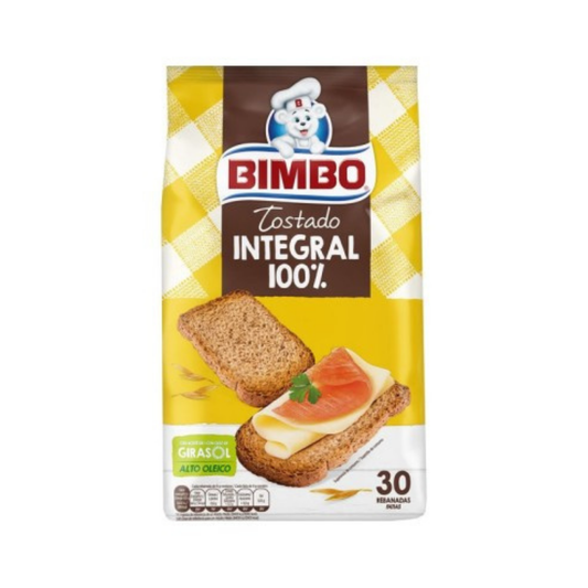 BIMBO TOSTADO INTEGRAL 30REB